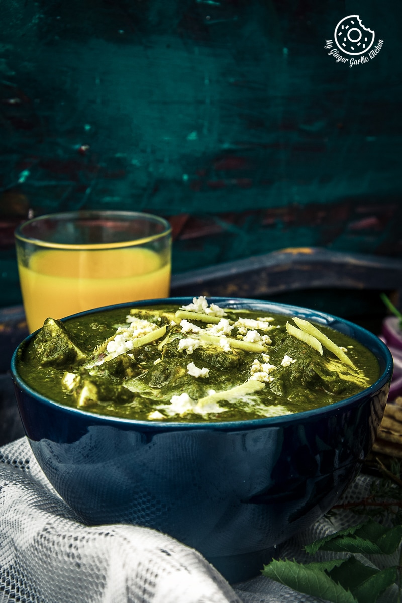Palak Paneer Recipe | Spinach Indian Cottage Cheese Gravy