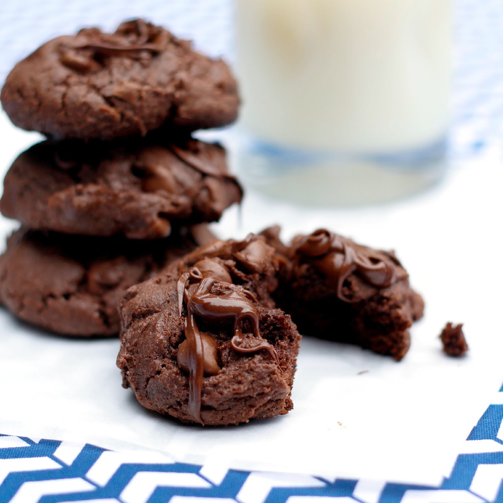 Triple Chocolate Chunk Cookies