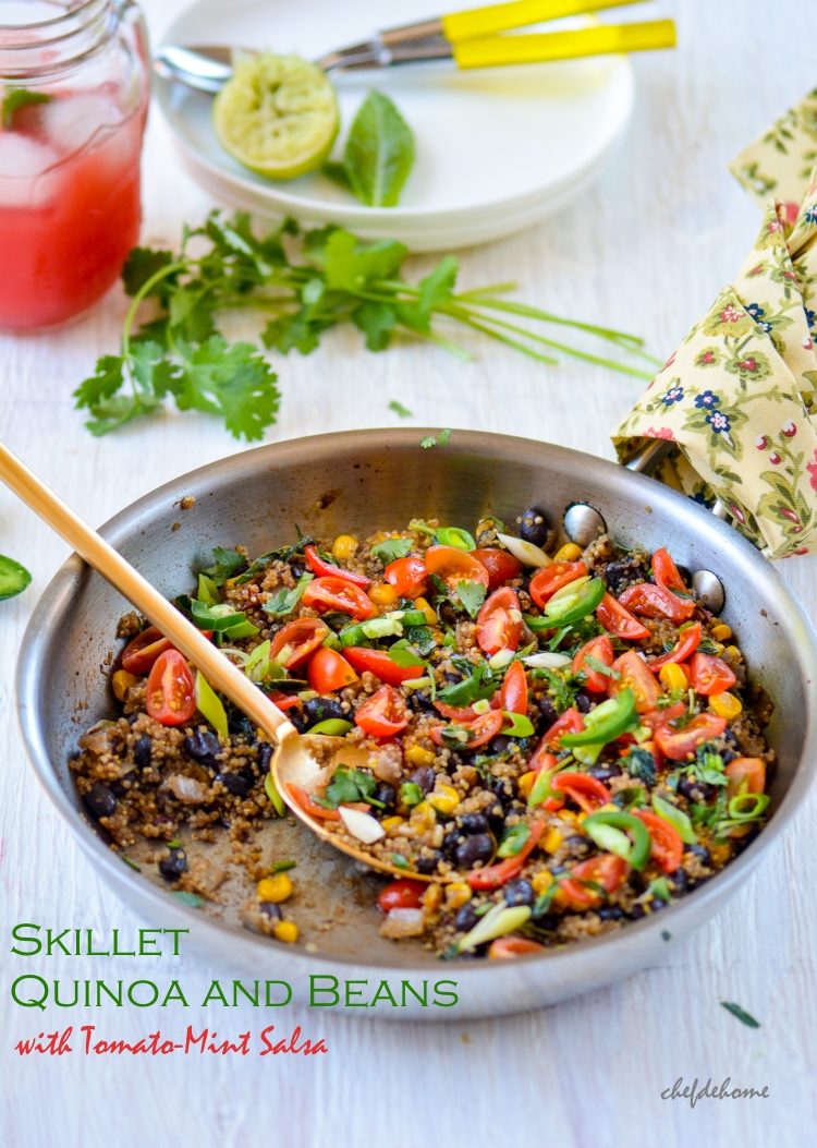 Skillet Quinoa and Beans