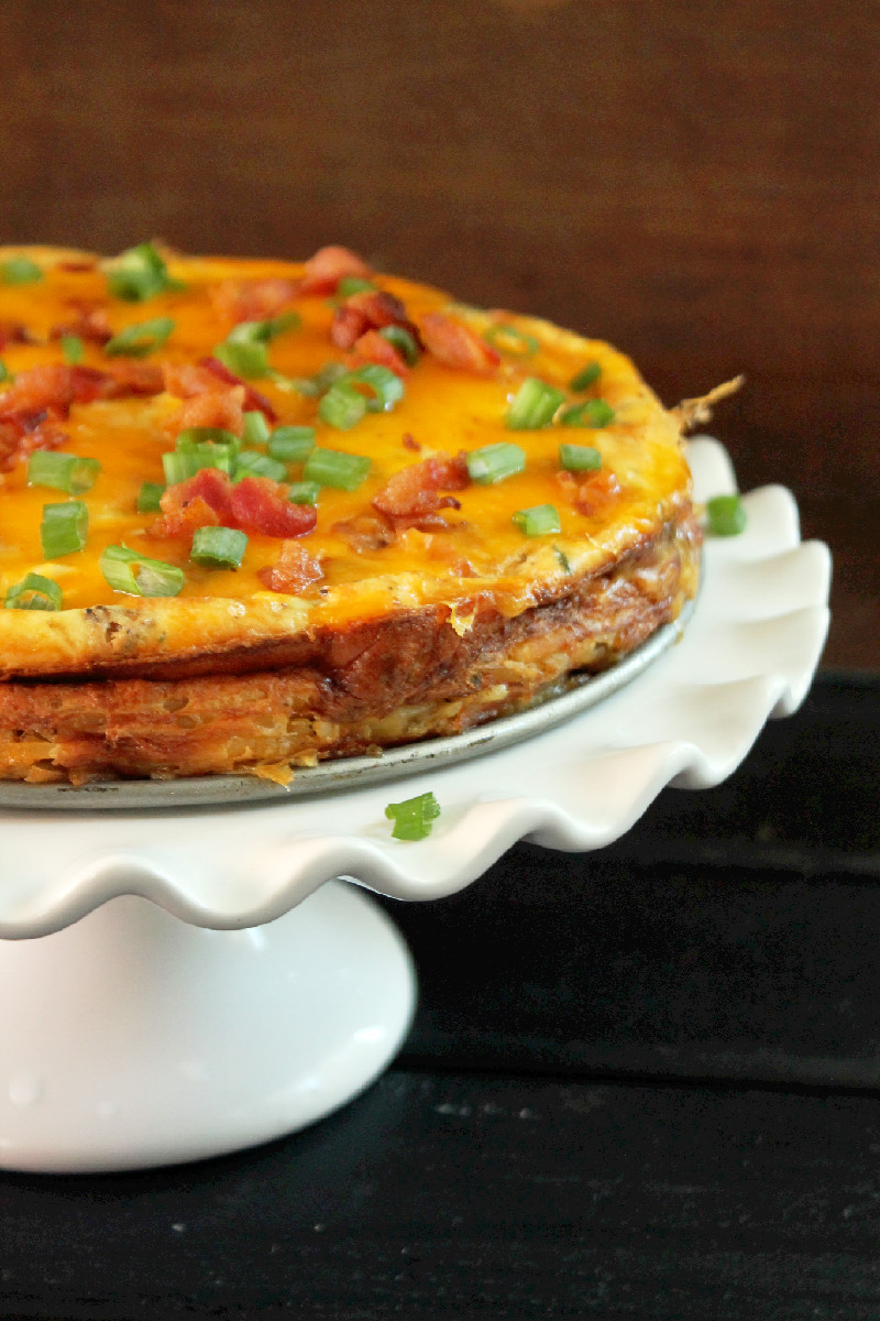 Hash Brown Quiche with Bacon