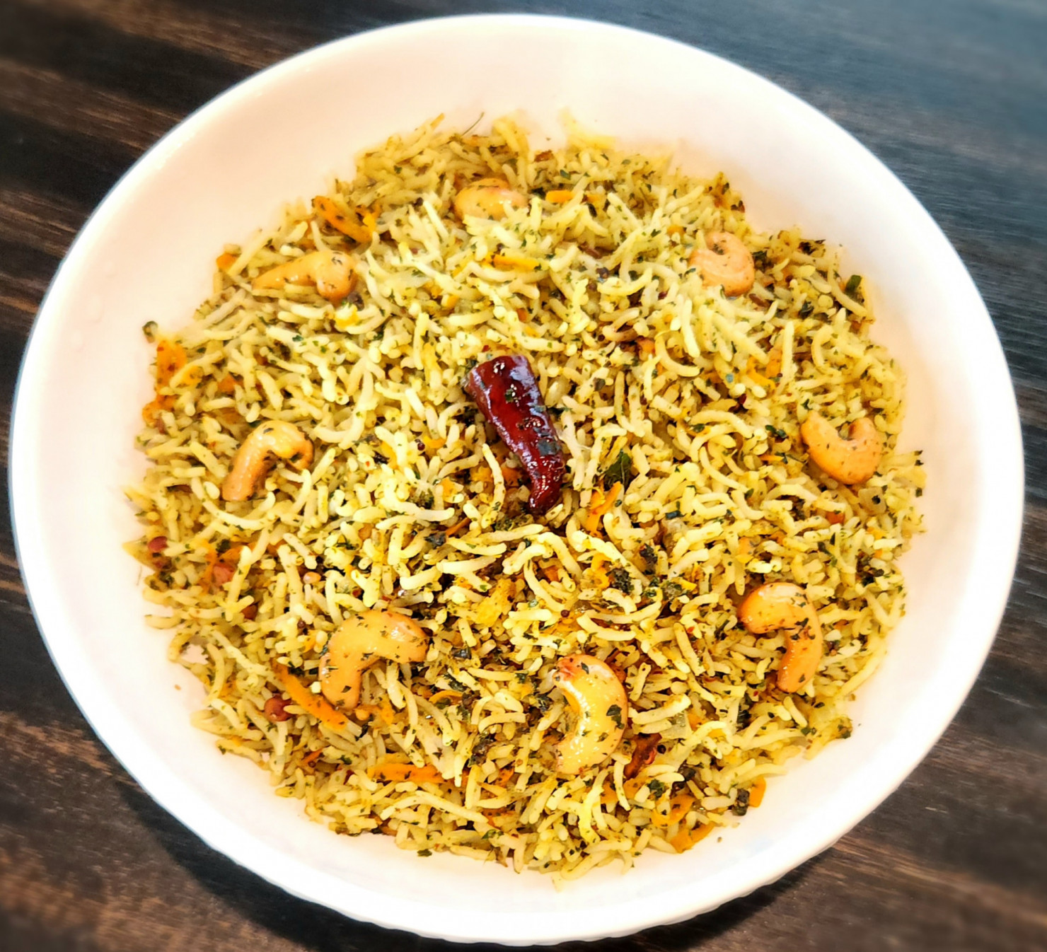Munagaku Karvepaku Carrot Rice