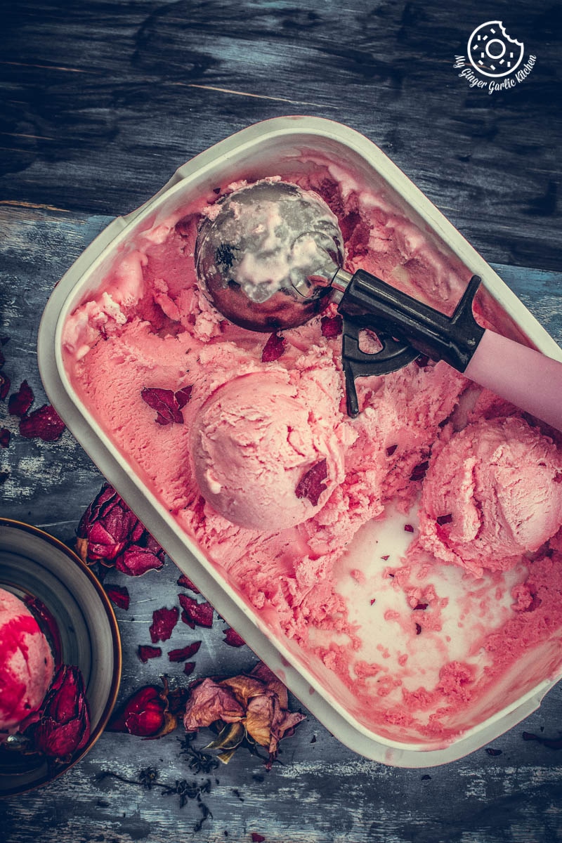 How To Make No-Churn 3-Ingredient Rose Ice Cream