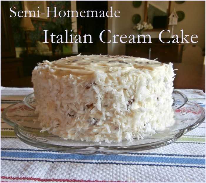 Semi-Homemade Italian Cream Cake