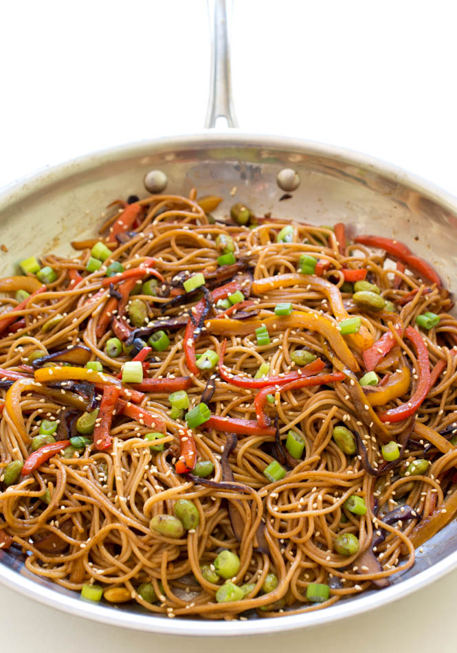 Rainbow Vegetable Noodle Stir-Fry