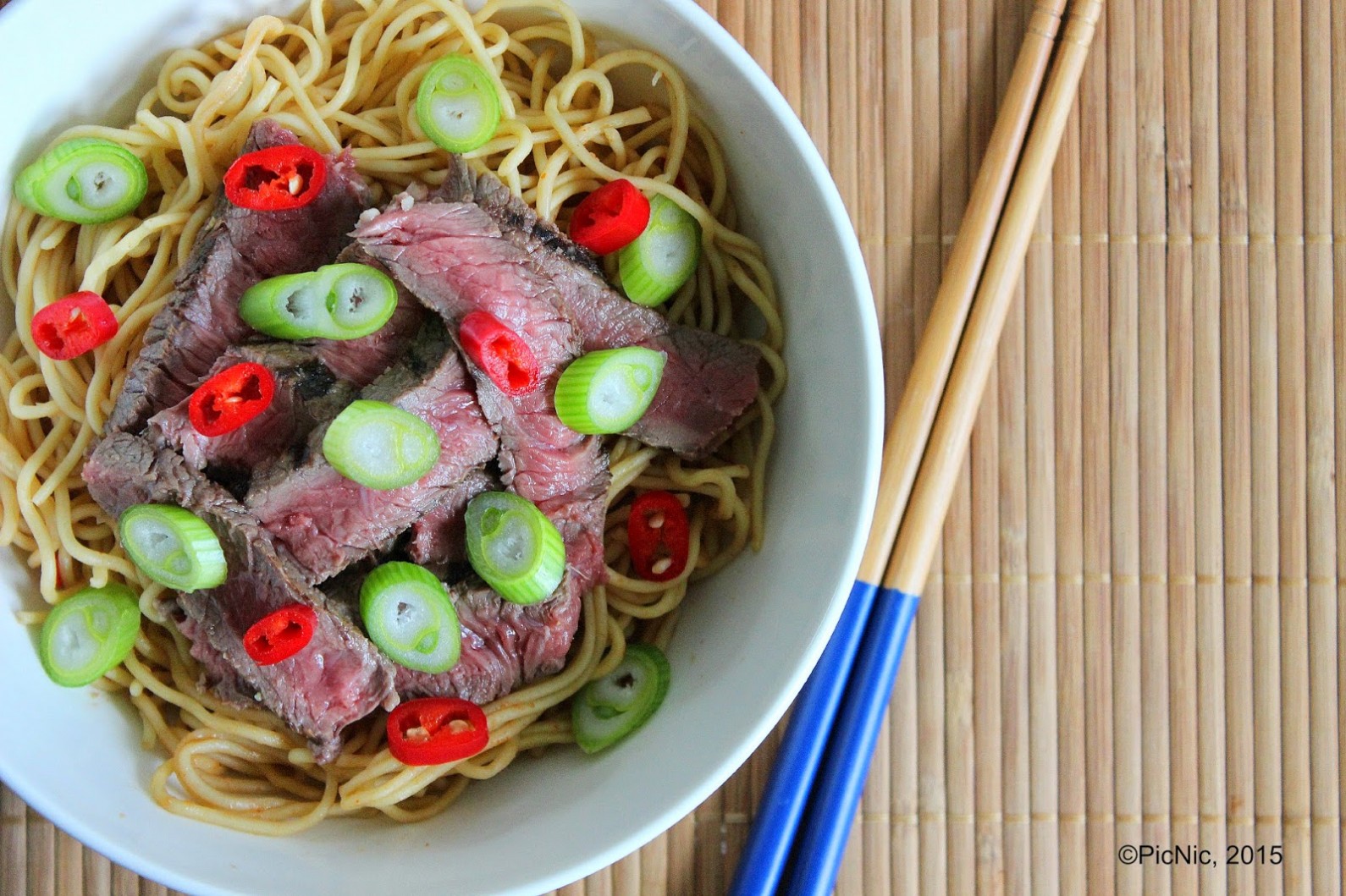 Chili and Garlic Beef Noodles