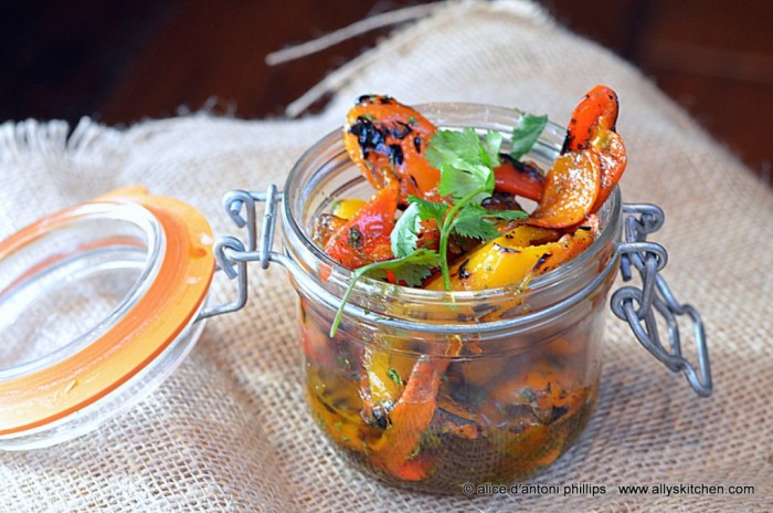 Roasted Baby Peppers with Cumin and Cilantro