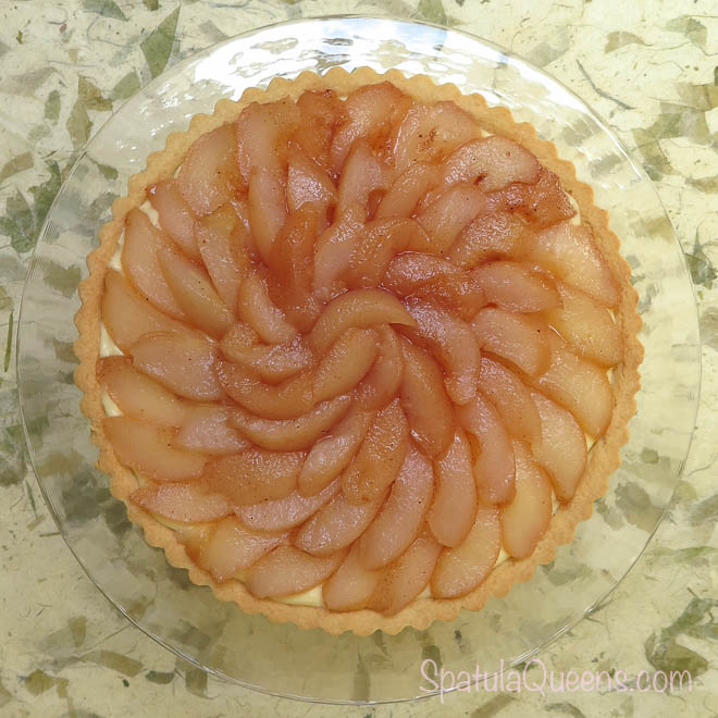 POACHED PEAR TART
