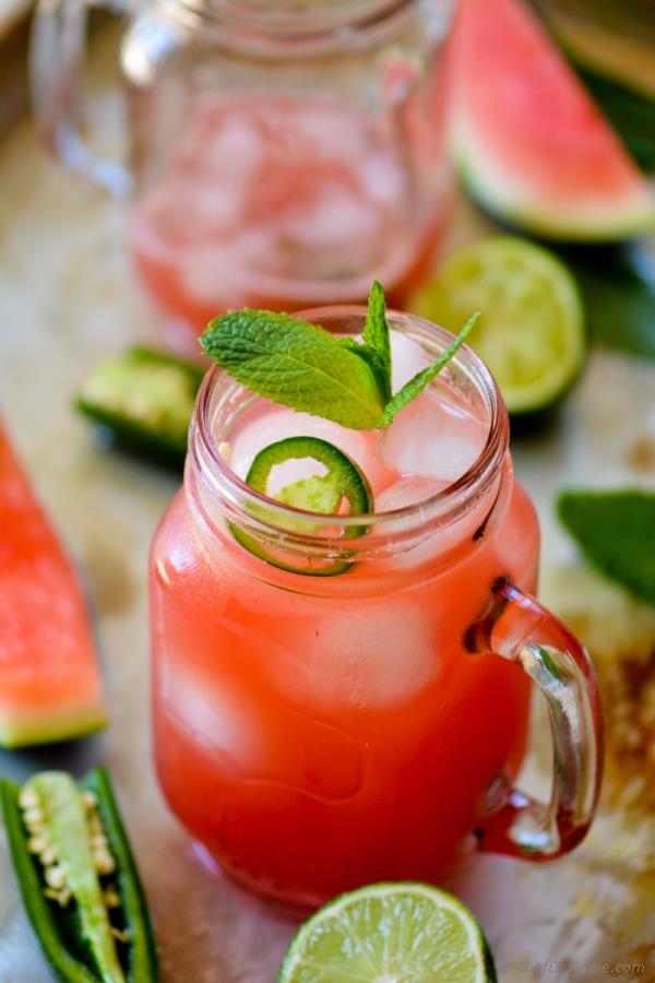 Mexican Watermelon-Jalapeno Agua Fresca