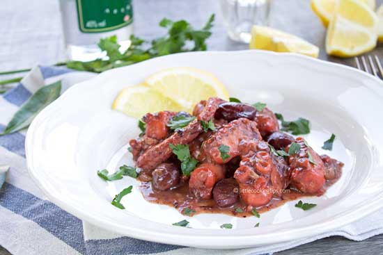 Greek Octopus with Ouzo Fennel and Olives