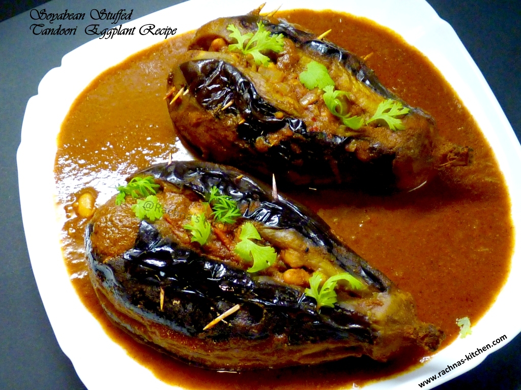  Tandoori  Soyabean Stuffed Eggplant Recipe _Restaurant Style