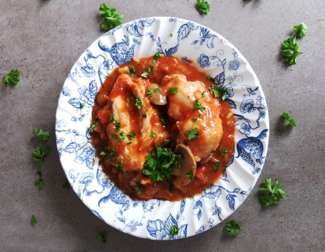 Riesling Chicken Chasseur