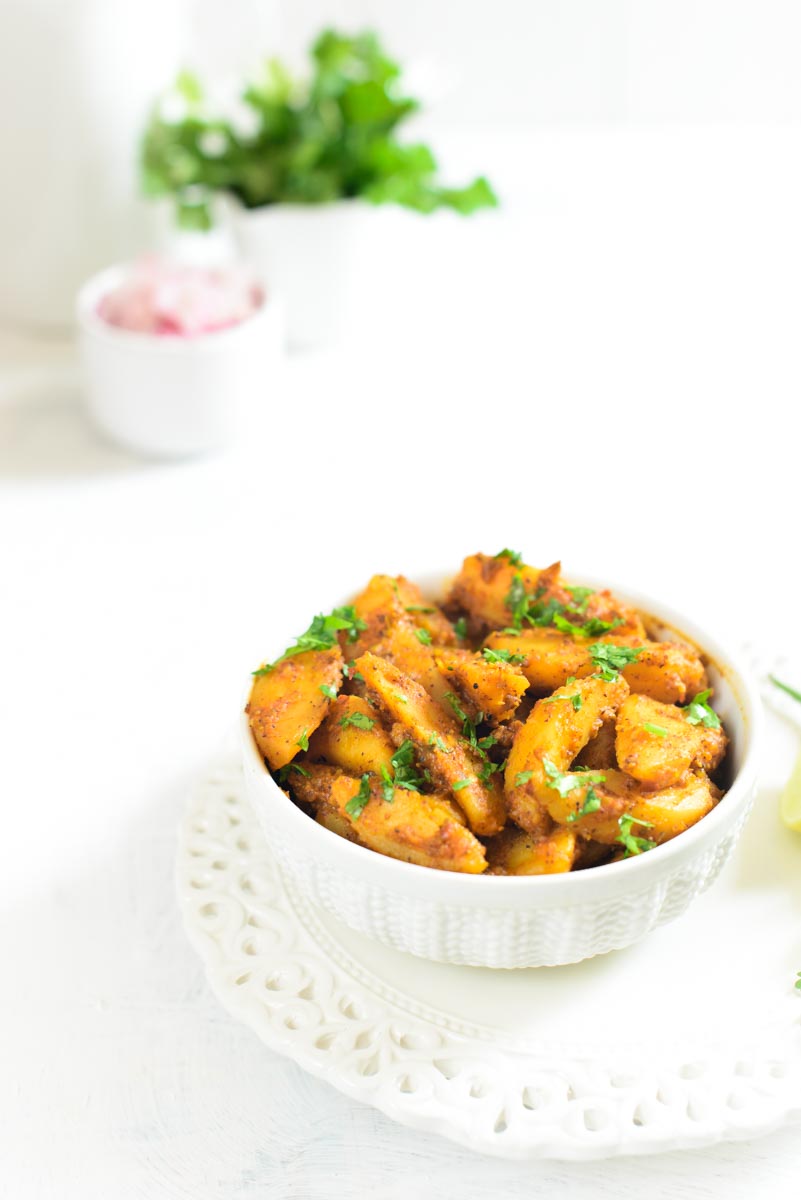 Achari Aloo - Potato in Pickle Masala