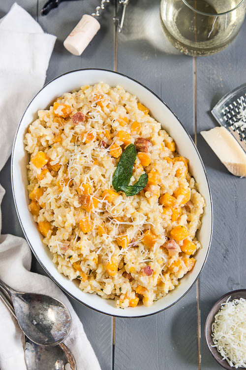 Butternut and Pancetta Baked Risotto