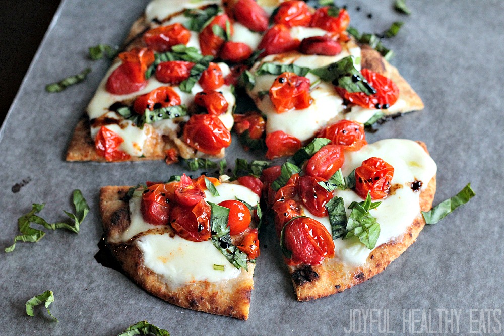 Caprese Flatbread with Balsamic Reduction - Pizza Fan