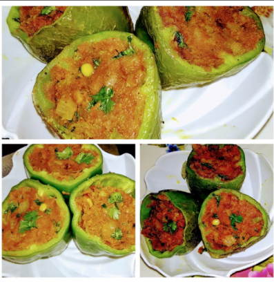 Stuffed capsicum with besan