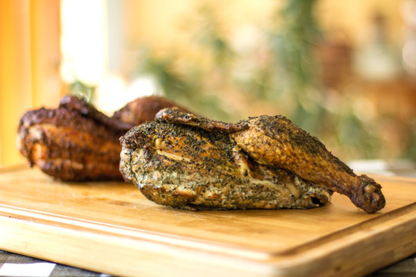 Smoked Chicken with Herb Rub