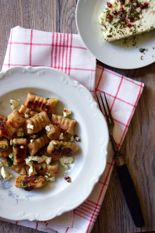 Spelt and wild garlic gnocchis