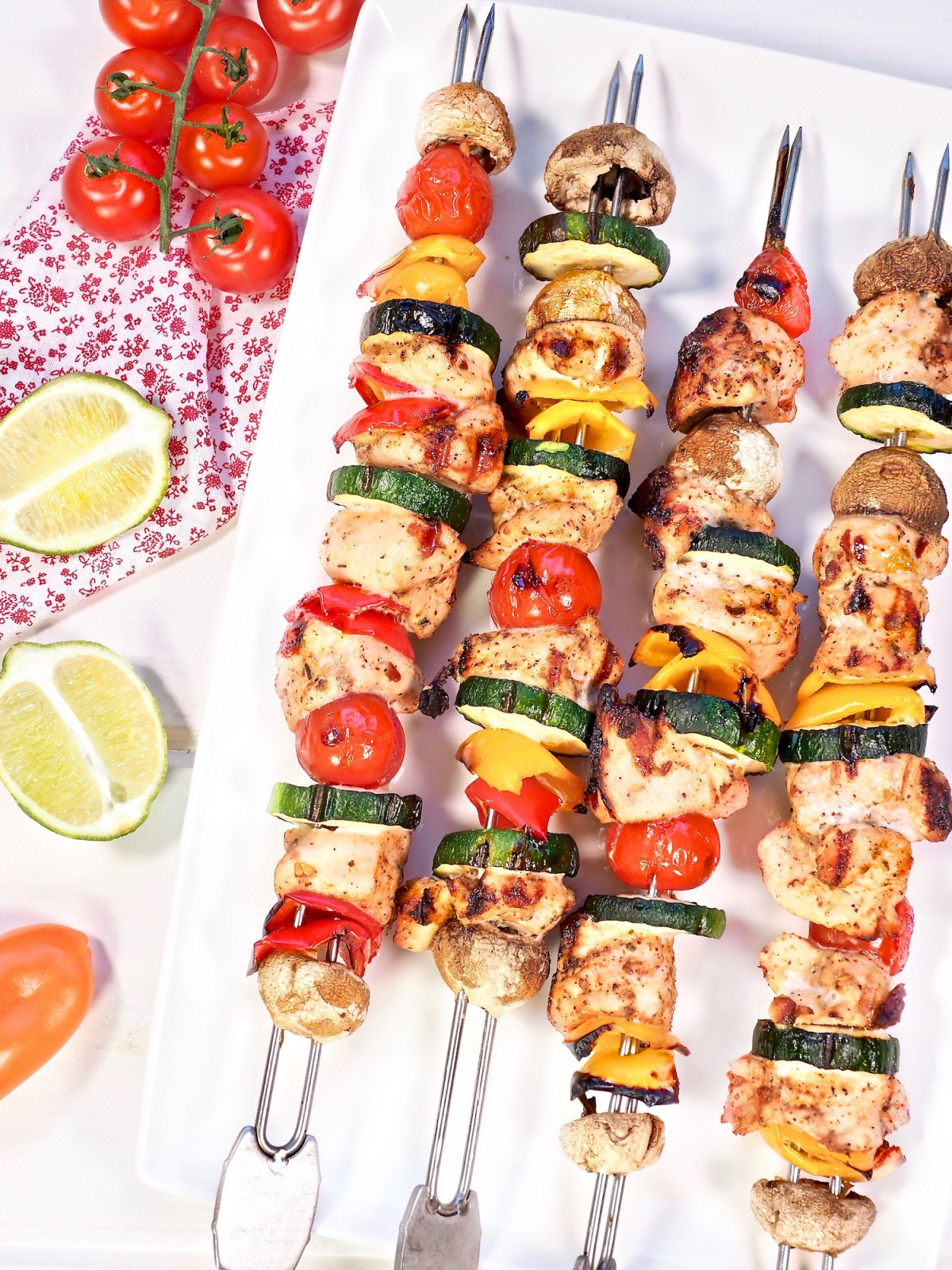 Grilled Chili Lime Chicken Skewers
