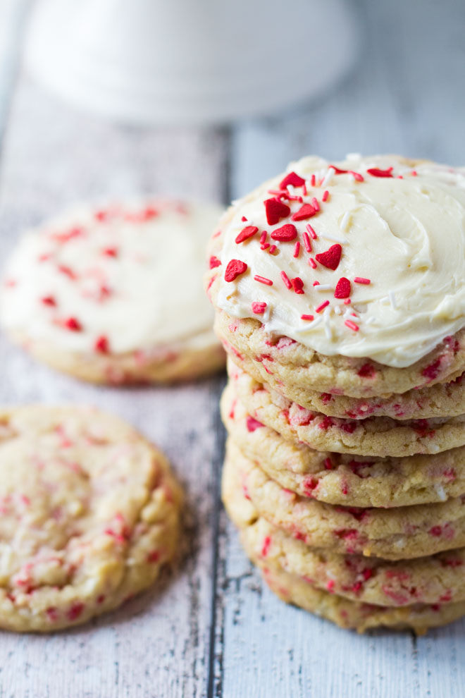 Frosted Funfetti Cookies