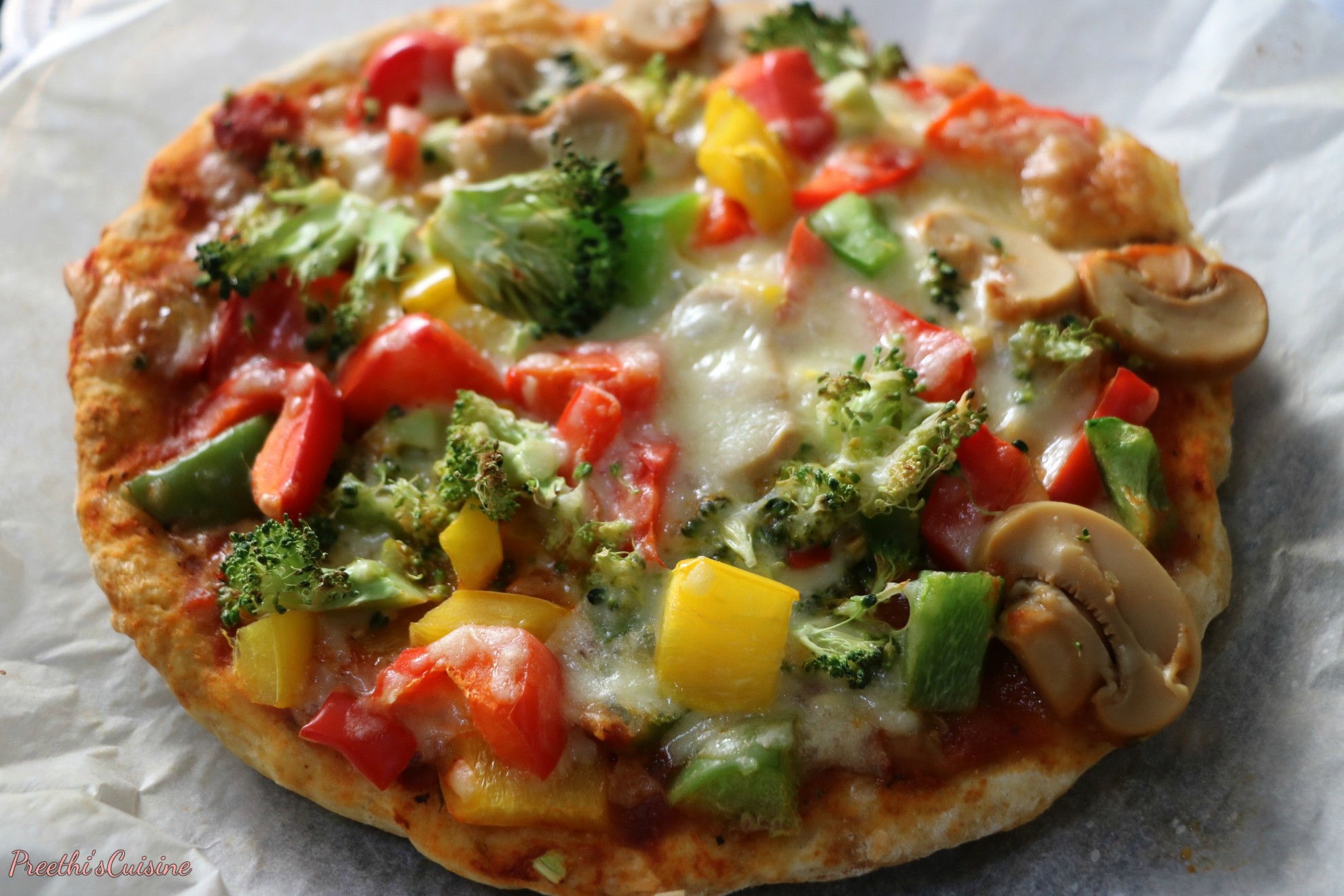 PIZZA Wholegrain Veggie Pizza -Yeast Free