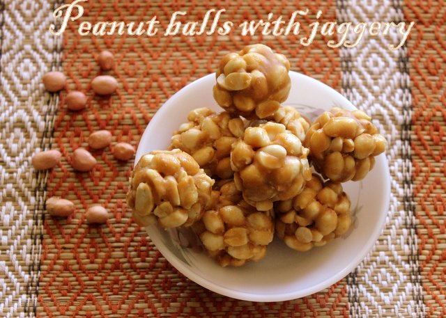 Peanut balls with jaggery