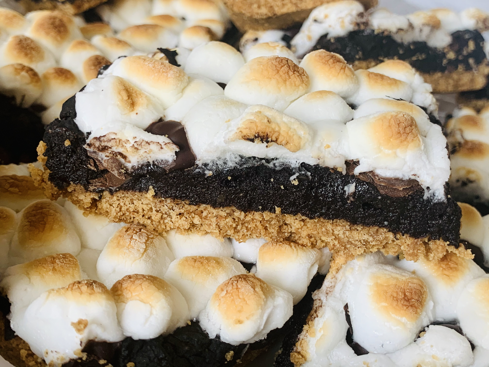 Healthy Peanut Butter S'more Bars
