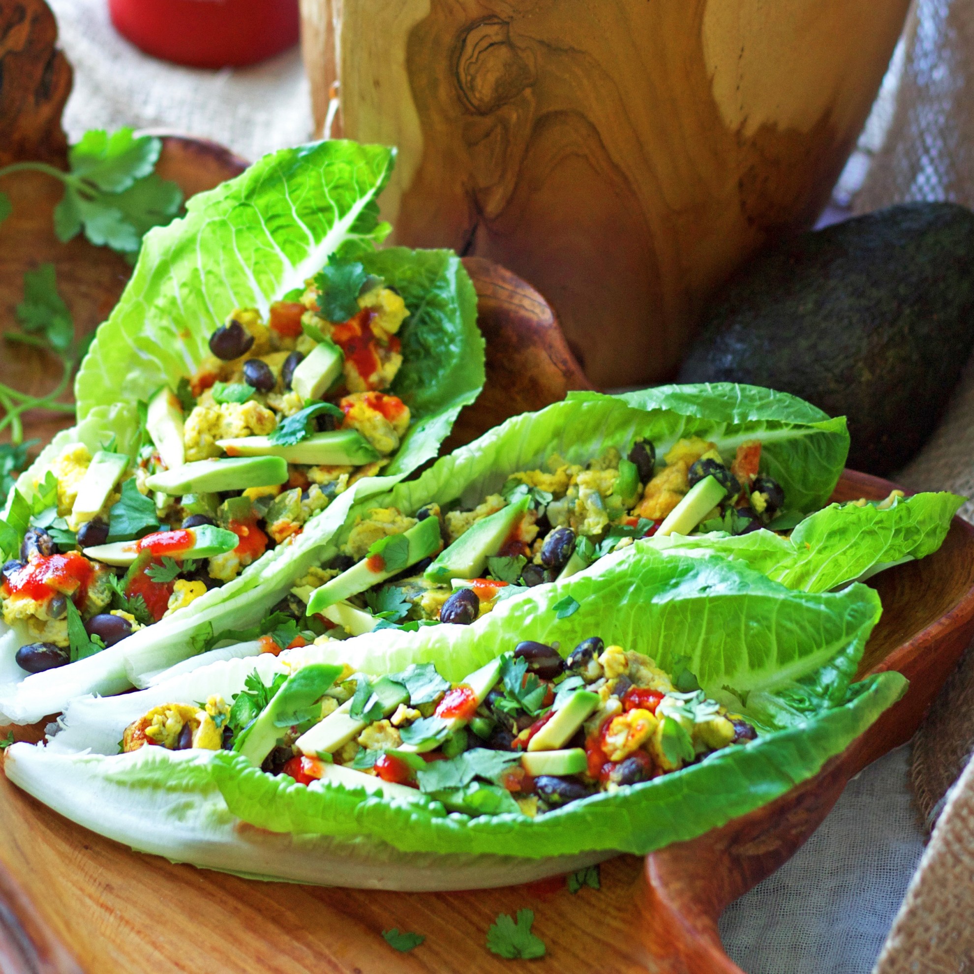 Southwest Scramble Lettuce Wraps {Healthy, Gluten Free, Paleo)