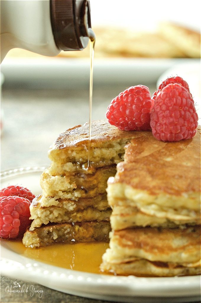 Nutritious Oatmeal Chia Pancakes with Kefir