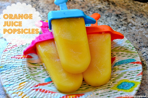 Make Your Own Orange Juice Popsicles