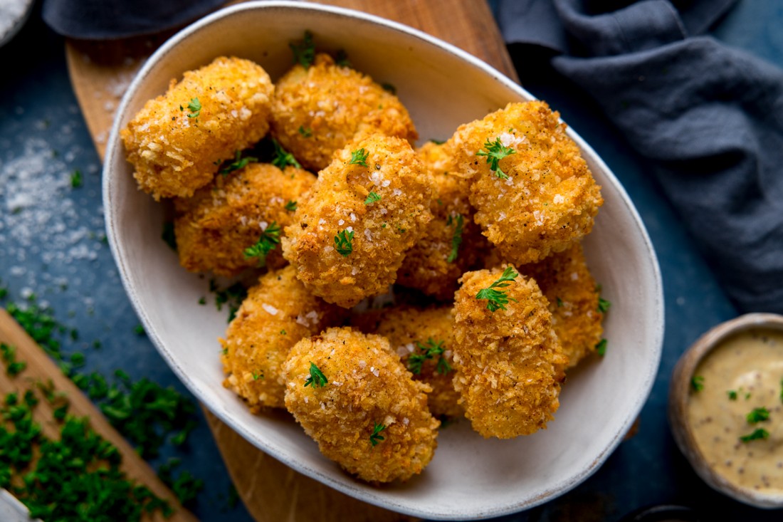 Baked Potato Croquettes with Cheese