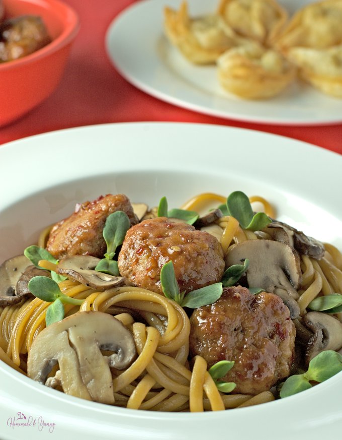 Spaghetti and Meatballs Chinese Style