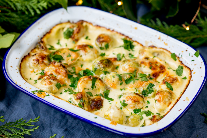 3 Cheese Sprout Gratin 