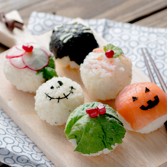 Sushi Balls Temarizushi- Halloween Style