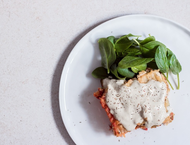 Vegan soy free and gluten free lasagna