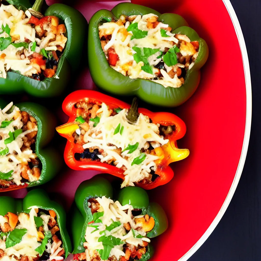 How To Make Easy Vegetarian Stuffed Peppers Recipe – Spicyum