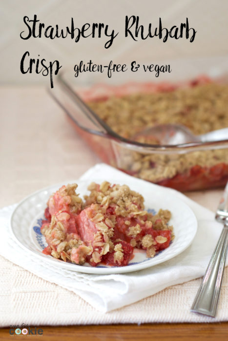 Gluten-free Strawberry Rhubarb Crisp (Vegan) • The Fit Cookie