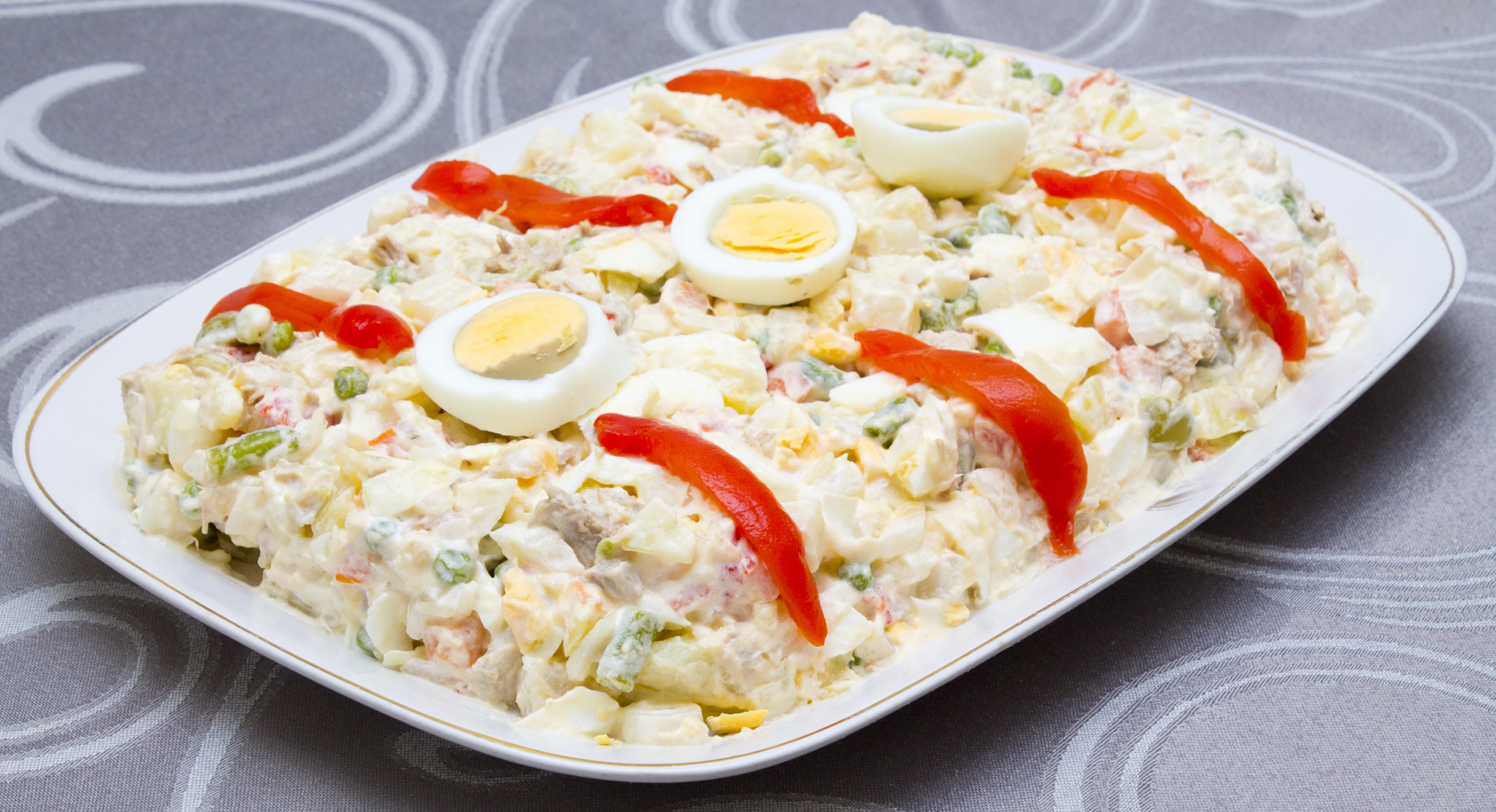 Russian Salad with Tuna (and Shrimps) - All recipes blog