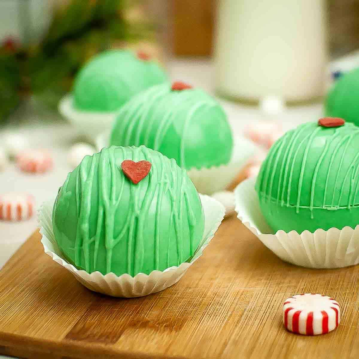 Grinch Hot Cocoa Bombs