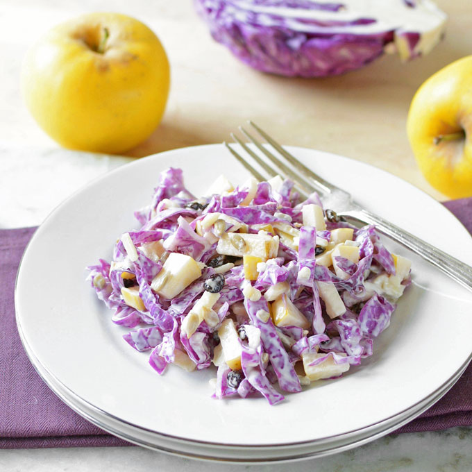 Opal Apple and Red Cabbage Slaw