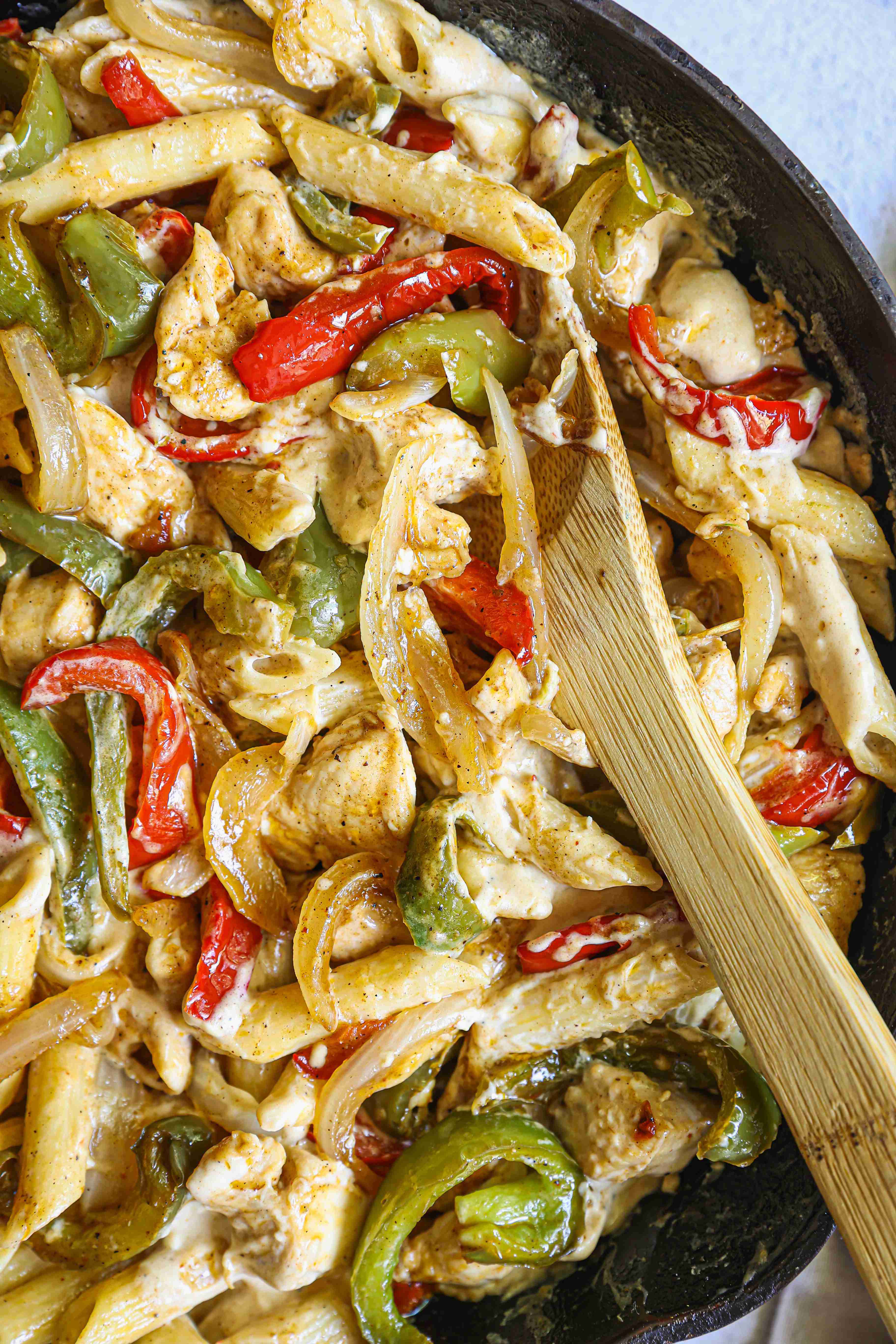 Amazing Chicken Fajita Pasta