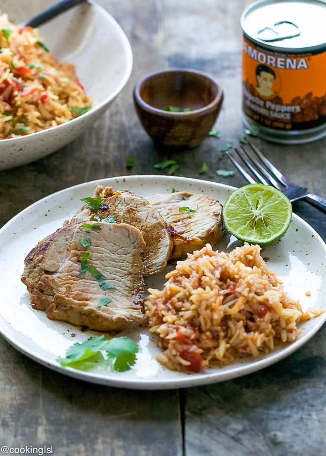 Chipotle Pork Tenderloin And Mexican Rice Recipe