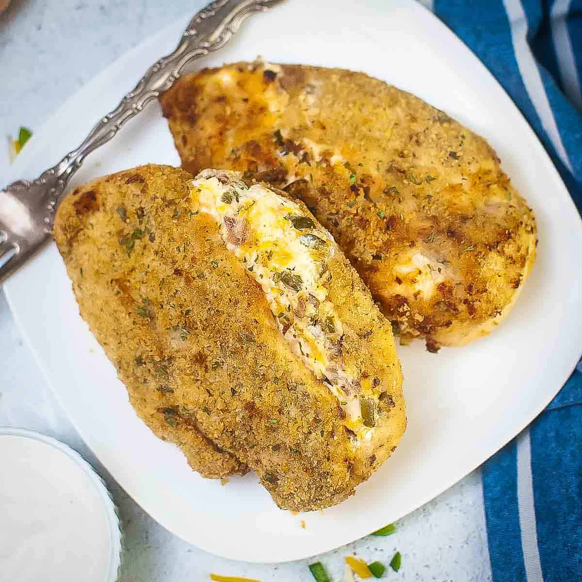 Air Fryer Jalapeno Popper Stuffed Chicken