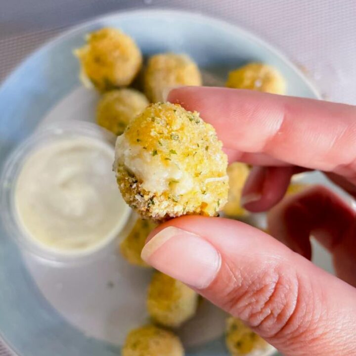 Air fryer mozzarella balls