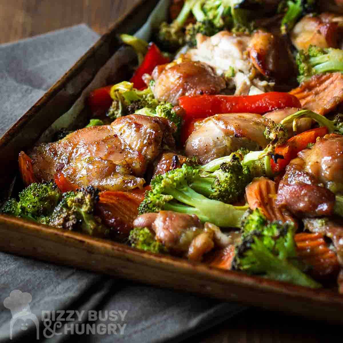 Easy One Pan Honey Garlic Chicken With Veggies