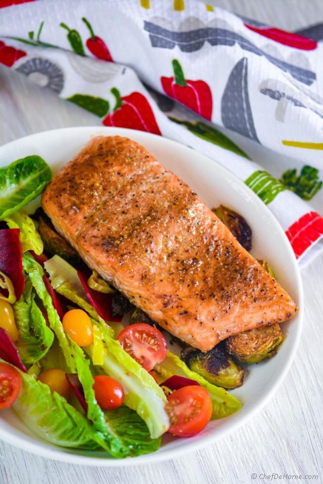 Cedar Plank Salmon with Beets Salad Recipe