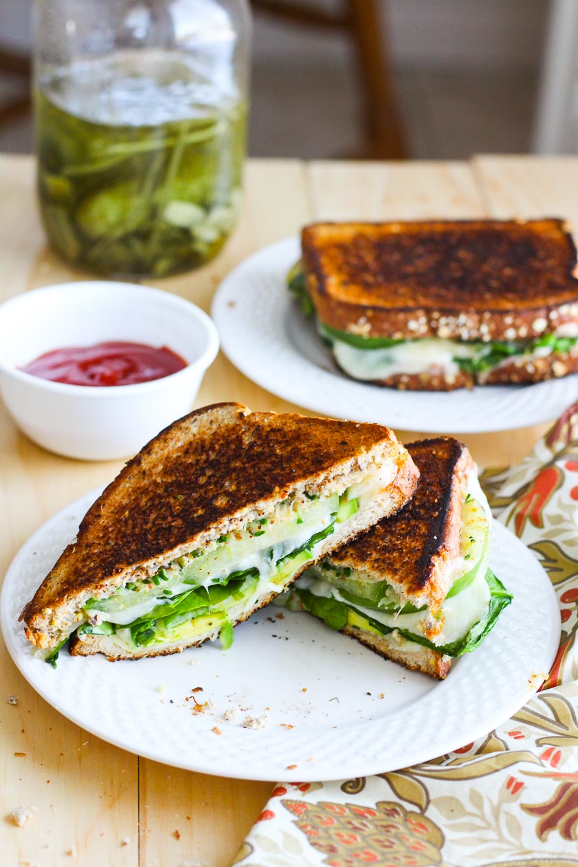 Green Goddess Grilled Cheese Sandwiches