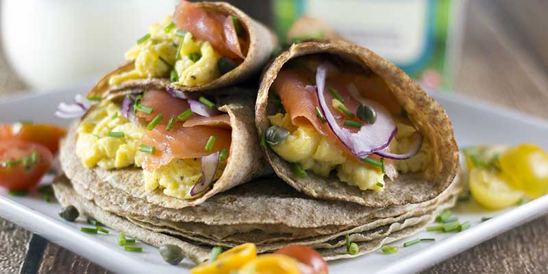 Breakfast Crepes With Smoked Salmon (Made With a2 Milk)