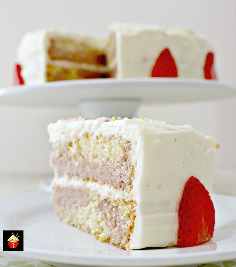 Strawberry and Vanilla Cake
