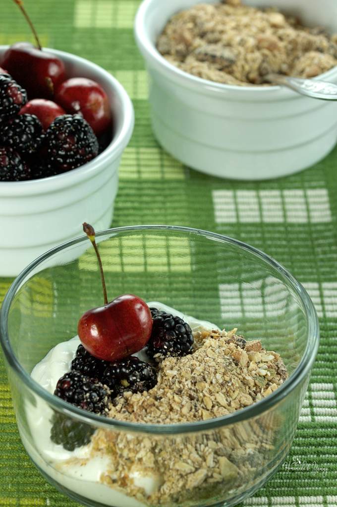 Healthy Granola Cherry Almond Mocha | Homemade & Yummy