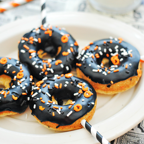 Easy Halloween Funfetti Cake Mix Donuts Recipe
